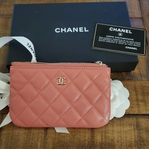 Pink Puffy Chanel O Pouch Small New in Box